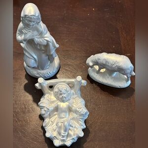 Atlantic Mold Nativity Vintage Ready To Paint Jesus Mary Sheep Nativity Pieces‎